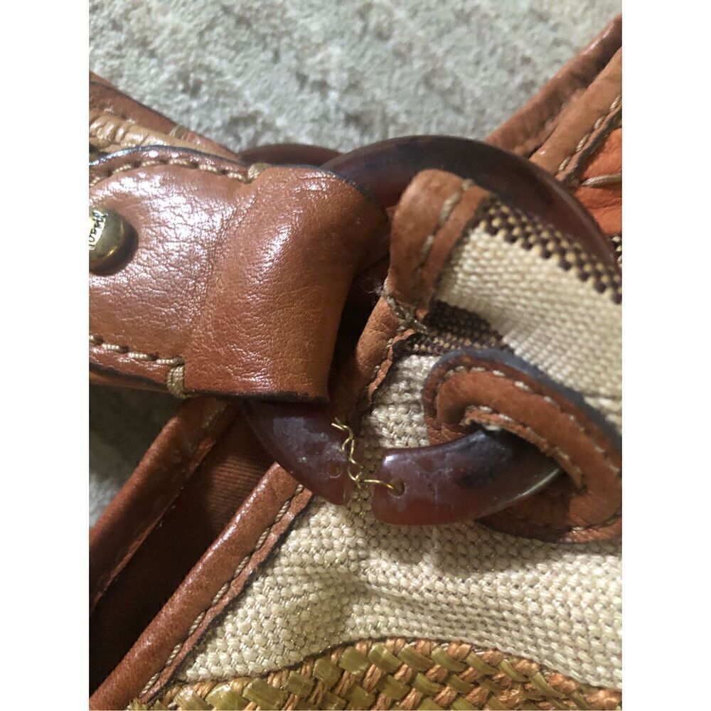 Fossil Patchwork Striped Canvas Triple Compartmen… - image 6